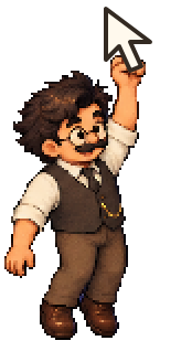 Bob hangs from a cursor ~ view Idle Times on Steam