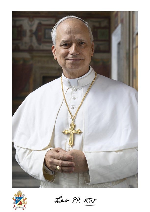 Official Portrait of Pope Leo XIV