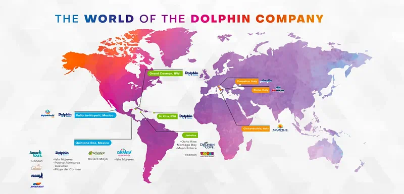 The Dolphin Company World Map ~ Source